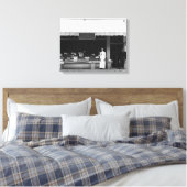 Zeekant, Uitzicht van Oregon van Hoefler Ice Cream Canvas Afdruk (Insitu (Slaapkamer))
