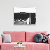 Zeekant, Uitzicht van Oregon van Hoefler Ice Cream Canvas Afdruk (Insitu (Woonkamer))