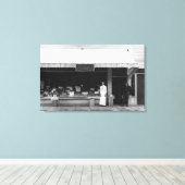 Zeekant, Uitzicht van Oregon van Hoefler Ice Cream Canvas Afdruk (Insitu (Houten vloer))