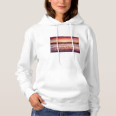 Zeekap en pier bij zonsondergang, CA Hoodie (Voorkant)