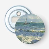  zeekapje bij Les Saintes-Maries-de-la-Mer Button Flesopener (Voorkant)