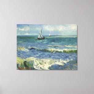  zeekapje bij Les Saintes-Maries-de-la-Mer Canvas Afdruk