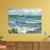  zeekapje bij Les Saintes-Maries-de-la-Mer Canvas Afdruk (Insitu (Woonkamer))