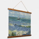  zeekapje bij Les Saintes-Maries-de-la-Mer Hangend Wandkleed (Gebogen)