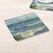  zeekapje bij Les Saintes-Maries-de-la-Mer Kartonnen Onderzetters (Schuin)