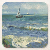  zeekapje bij Les Saintes-Maries-de-la-Mer Kartonnen Onderzetters (Voorkant)