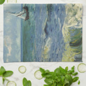  zeekapje bij Les Saintes-Maries-de-la-Mer Theedoek (Gevouwen)