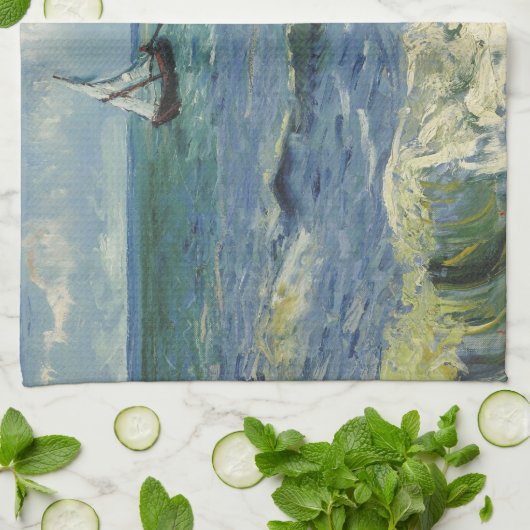  zeekapje bij Les Saintes-Maries-de-la-Mer Theedoek (Gevouwen)