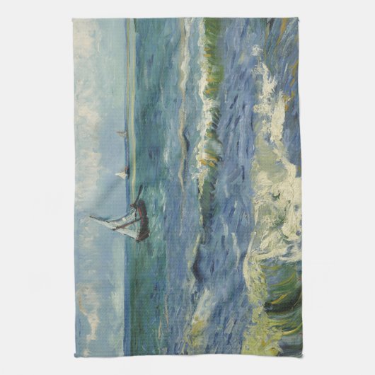  zeekapje bij Les Saintes-Maries-de-la-Mer Theedoek (Verticaal)