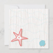 Zeekens Post Bruiloftsreceptie Uitnodigingen (Achterkant)