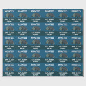 Zeekoe Dier Manatee Cadeaupapier (Vlak)