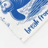 Zeekoe Fleece Deken (Hoek)