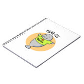 Zeekoe Grappige Dier Punt Notitieboek (Linkerzijde)