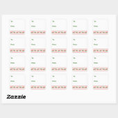 Zeekoe Vakantie Vierkante Sticker (Vel)