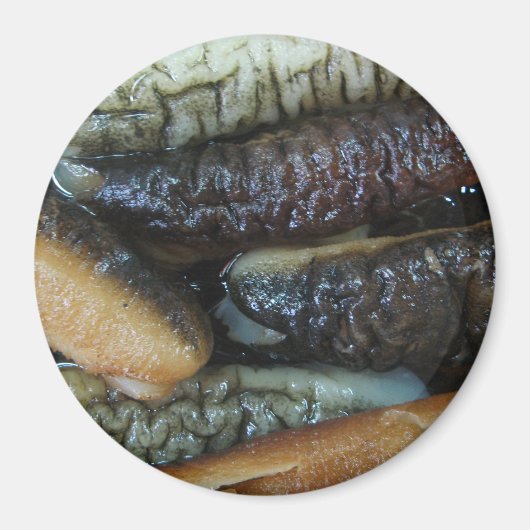 Zeekomkommer ... Yaowarat Markt Eten Magneet (Voorkant)