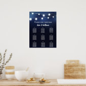 Zeekoord van licht Zitplan Poster (Keuken)