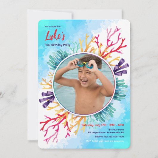 Zeekoraal Foto Kaart (Voorkant)