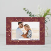 Zeekoraalgrens | Horizontale foto Folie Feestdagenkaart (Staand Voorkant)