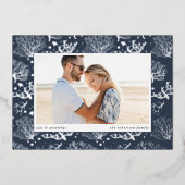 Zeekoraalgrens | Horizontale foto Folie Feestdagenkaart (Voorkant)