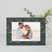 Zeekoraalgrens | Horizontale foto Folie Feestdagenkaart (Staand Voorkant)