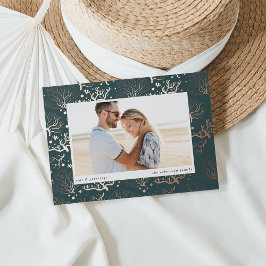 Zeekoraalgrens | Horizontale foto Folie Feestdagenkaart