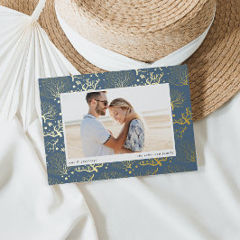 Zeekoraalgrens | Horizontale foto Folie Feestdagenkaart