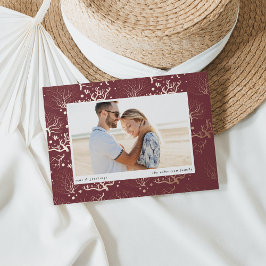 Zeekoraalgrens | Horizontale foto Folie Feestdagenkaart