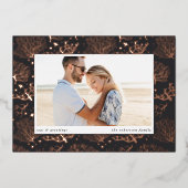 Zeekoraalgrens | Horizontale foto Folie Feestdagenkaart (Voorkant)