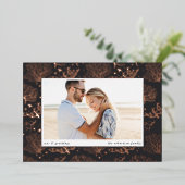 Zeekoraalgrens | Horizontale foto Folie Feestdagenkaart (Staand Voorkant)