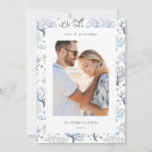 Zeekoraalgrens | Verticale foto Feestdagenkaart (Voorkant)