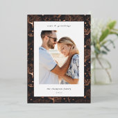 Zeekoraalgrens | Verticale foto Folie Feestdagenkaart (Staand Voorkant)