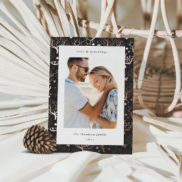 Zeekoraalgrens | Verticale foto Folie Feestdagenkaart