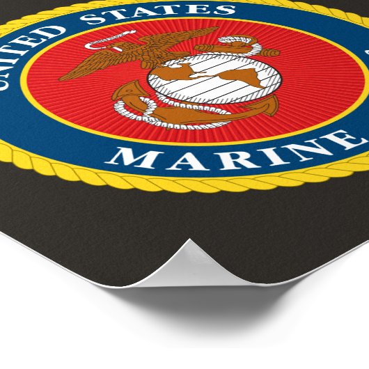 Zeekorpzegel 1 poster (Hoek)