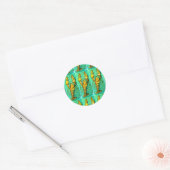 zeekreefster op groene sticker (Envelop)