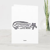 zeekreeft kroon feestdagen kaart (Achterkant)