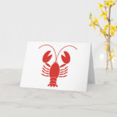 Zeekreeft Whimsy Kaart (Gele Bloem)