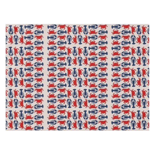 Zeekreeften Schaaldieren Tafelkleed (Voorkant (Horizontaal))