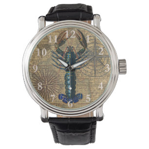 Zeekreeften Schelpdieren Zeevruchten Oceaan Horloge