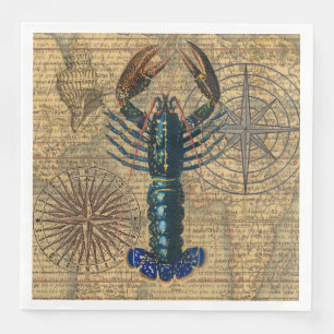 Zeekreeften Schelpdieren Zeevruchten Oceaan Servet