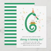 Zeekreep en cake Birthday party nodiguit_Vanilla Kaart (Voorkant / Achterkant)