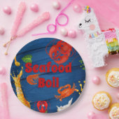 Zeekuiken en -bramen papieren bordje (Feest)