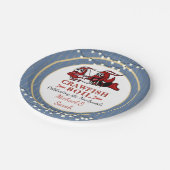 Zeekuivel Passen getrouwd of Verloving blauw Papieren Bordje (Gekanteld)