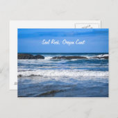 Zeekust aan de kust van de Stille Oceaan Briefkaart (Voorkant / Achterkant)