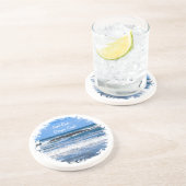 Zeekust aan de kust van de Stille Oceaan Zandsteen Onderzetter (Zijkant)