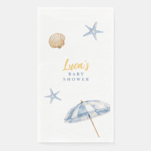 Zeekust baby jongens douche servet