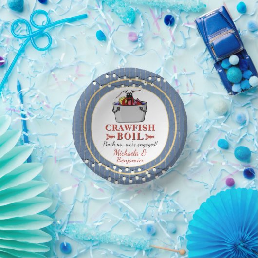 Zeekust Blauwe partij of Verloving Papieren Kommen (Feest)