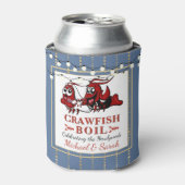 Zeekust Boil Blue Pas getrouwd Verloving Blikjeskoeler (Blikje Voorkant)