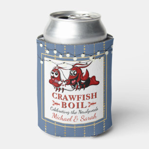 Zeekust Boil Blue Pas getrouwd Verloving Blikjeskoeler
