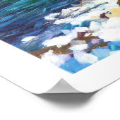 Zeekust in Bretagne Poster (Hoek)