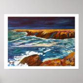 Zeekust in Bretagne Poster (Voorkant)